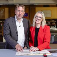 Professor Dan George alongside Professor Chris Lintott