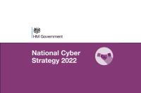 National Cyber Strategy 2022 on a purple background
